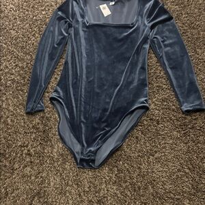 Old Navy Kids Velvet Bodysuit in Deep Blue